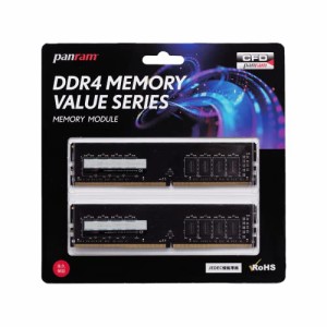 ＊最安挑戦＊CFD販売 Panram デスクトップPC用 メモリ DDR4-2400 (PC4-19200) 8GB*2枚 288pin DIMM 無期限保証 相性保証 W4U2400PS-8GC17