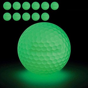 ＊最安挑戦＊MITUKE ナイトゴルフボール 蛍光ゴルフボール【2020年新型ゴルフ練習ボール】ゴルフぼーる ナイターゴルフ 蛍光色（12個入り