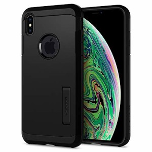 ＊最安挑戦＊【Spigen】 iPhone XS Max ケース 6.5インチ 対応 耐衝撃 米軍MIL規格取得 スタンド機能 タフ・アーマー 065CS25130 (ブラッ