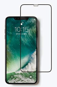 ＊最安挑戦＊【ROOT CO.】[iPhone11Pro MAX/iPhoneXS MAX対応]GRAVITY 液晶画面保護ガラスフィルム Tempered Glass Film (ブラック)