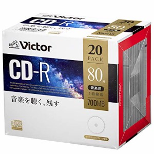 ＊最安挑戦＊ビクター(Victor) 音楽用 CD-R AR80FP20J1 (48倍速/20枚) ホワイト