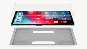 ＊最安挑戦＊Belkin iPad用保護フィルム iPad Pro 12.9インチ(5/4/3)対応 日本旭硝子製強化ガラス 簡単取付キット付き F8W935ZZ
