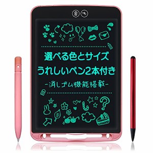 ＊最安挑戦＊電子メモ ペン2本付き 部分消し 電子メモパッド 日本語取扱い説明書付属 (ピンク, 10インチ)