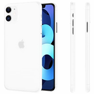 ＊最安挑戦＊iPhone 11 用ケース 0.3*超薄型 memumi* 全面保護カバー 指紋防止 傷付き防止 6.1インチ 人気ケース？カバー (クリアホワイ