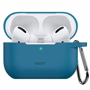 ＊最安挑戦＊ESR AirPods Pro ケース (2022/2019)用 AirPods Pro 第2世代 ケース シリコン保護ケース カラビナ付き ワイヤレス充電対応 