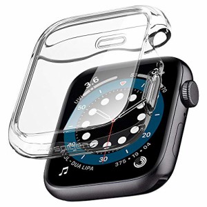 ＊最安挑戦＊Spigen Apple Watch ケース 40mm 全透明 全面 クリア 耐衝撃 画面 一体型 カバー 落下 衝撃 吸収 TPU PC 薄型 SE/Series 6 /