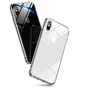 ＊最安挑戦＊iPhone Xs Max ケース クリア Aunote 背面ガラス TPUバンパー 薄型 軽量 耐衝撃 ハードケース レンズ保護 四隅滑り止め スト