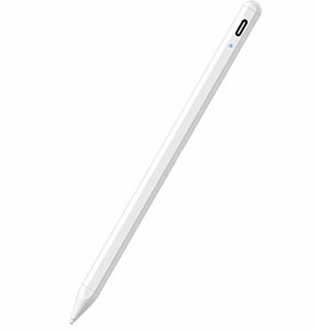 ＊最安挑戦＊タッチペン iPad専用ペン 極細 高感度 高精度 スタイラスペン iPad 誤作動防止/自動オフ/USB-C急速充電 軽量 2018年以降iPad