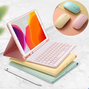 ＊最安挑戦＊マウス付き iPad 第 6 世代 第 5 世代 キーボードケース iPad Air 2 iPad Pro 9.7 インチ 可愛い キャンディーカラー レディ