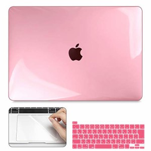 ＊最安挑戦＊CISOO MacBook Pro 13 インチ ケース 2020 A2251 A2289 A2338 対応 ピンク シェルカバー おしゃれ 透明 薄型 耐衝撃 軽量 日