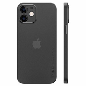 ＊最安挑戦＊iPhone 12対応ケース 0.3*超薄型 memumi* 全面保護カバー 指紋防止 傷付き防止 6.1インチ 人気ケース？カバー (Trans-Black)