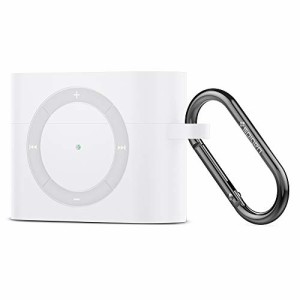 ＊最安挑戦＊【Spigen】 AirPods Pro ケース カバー iPod shuffle 完全再現 カラビナ リング 付き シリコン 収納ケース 衝撃 吸収 軽量 