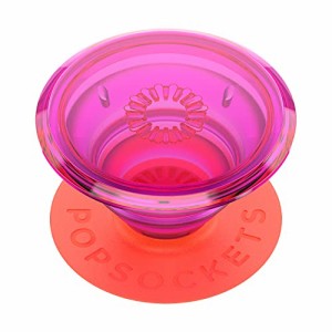 ＊最安挑戦＊PopSockets: ポップグリップ 交換可能なトップ付き 携帯電話やタブレット用 - ネオングロー エレクトリックサンライズ