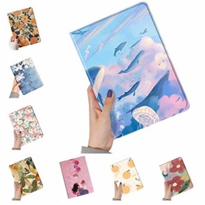 ＊最安挑戦＊可愛い iPad6 iPad5 iPad Air Air2 ケース クジラ iPad 9.7インチ カバー ペンホルダー付き Apple Pencil 収納 女性 人気 ア