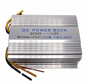 ＊最安挑戦＊Wellvie DCDCコンバーター 24V*12V 変換 MAX/30A トラック 船舶 電圧変換器 DC-DC 冷却ファン付き