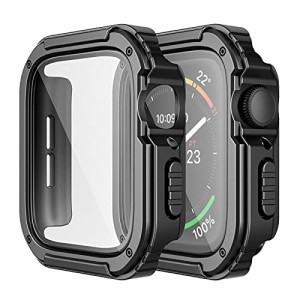 ＊最安挑戦＊【2枚入り】Adepoy コンパチブル Apple Watch Series 6/5/4/SE 40mm 用 ケース 頑丈 アップルウォッチケース 全面保護カバー