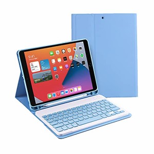 ＊最安挑戦＊2021新色 お洒落 iPad 2021 第9世代 10.2インチキーボード ケース 軽量 薄型 Bluetooth キーボード カラーキー iPad 第7世代