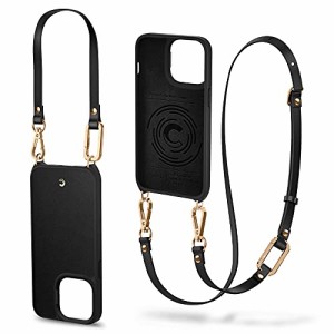 ＊最安挑戦＊CYRILL by Spigen iPhone 13 Pro 用 ケース 6.7インチ レザーTPU ストラップ ケース 2in1 スタイル ショルダーストラップケ