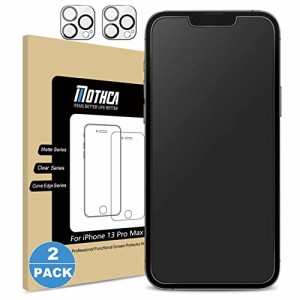 ＊最安挑戦＊Mothca 【2*2枚】 アンチグレア 強化ガラス iPhone 13 pro max対応 iPhone 13 pro max カメラ保護 液晶保護フィルム サラサ