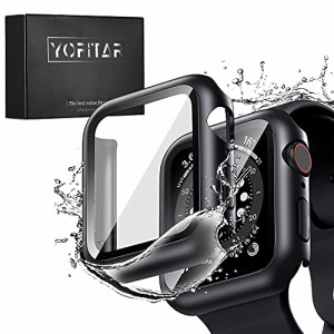＊最安挑戦＊【最新防水設計】YOFITAR Apple Watch 用 防水ケース series3/2/1 38mm アップルウォッチ保護カバー ガラスフィルム 一体型 