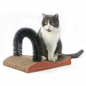 ＊最安挑戦＊FUKUMARU　毛づくろいブラシ　爪とぎ　Ver2.0　猫用マッサージにも　猫ちゃんや子犬の室内用遊び道具，木地