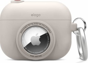 ＊最安挑戦＊【elago】 AirPods Pro 対応 ケース カメラ デザイン カラビナ 付 シリコン カバー AirTag 収納 可 紛失防止 シリコンケース