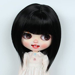 ＊最安挑戦＊Linfairy 9-10 inch Doll 人形用 ウィッグ (black)