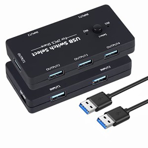 ＊最安挑戦＊USB 3.0 高速転送 USB 切替器 usb 切替 usb 切り替え器 USB ハブ PC2台用 プリンタ マウス キーボード 切替 PC 切替 手動切