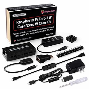＊最安挑戦＊GeeekPi Raspberry Pi Zero 2 Wケースキット（Raspberry Pi Zero 2 Wケース、電源、ヒートシンク、20Pin GPIOヘッダー、4ポ