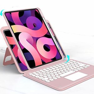 ＊最安挑戦＊磁気吸着 iPad mini6 キーボード ケース 縦置き タッチパッド搭載 丸型キー 背面カバー 取り外し可能 Apple Pencil 収納 ア