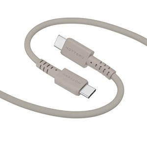 ＊最安挑戦＊MOTTERU (モッテル) USB-C to USB-C シリコンケーブル 充電 データ転送 しなやかでやわらかい 絡まない 断線に強い PD 60W A