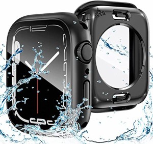 ＊最安挑戦＊【最新防水ケース】ANYOI Apple Watch 用ケース 45mm 41mm 防水ケース 360度全面防水 バンド 水泳・スポーツ専用 ガラスフィ