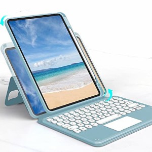 ＊最安挑戦＊磁気吸着 iPad mini6 キーボード ケース 縦置き タッチパッド搭載 丸型キー 背面カバー 取り外し可能 Apple Pencil 収納 ア