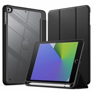 ＊最安挑戦＊JEDirect iPad mini 5/4 ケース (7.9インチ、2019/2015モデル) Pencil収納可能 透明バックカバー 薄型 スタンド 衝撃吸収 タ