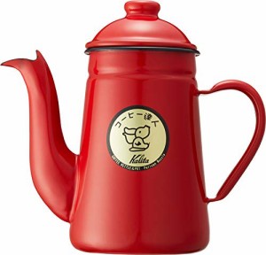 カリタ Kalita コーヒーポット ホーロー 琺瑯 レッド 1000ml 直火 日本製 コーヒー達人 ペリカン 1？ ドリップポット ドリップケトル コ