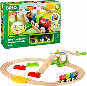 BRIO ( ブリオ ) レールウェイ マイファースト ビギナーセット [全18ピース] 対象年齢 1歳半* ( 電車 おもちゃ 木製 レール ) 33727