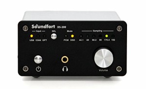 Soundfort DS-200: ハイパフォーマンスUSB DAC（32bit/192kHz, DSD5.6MHz対応／多彩なデジタル入出力） ヘッドフォンアンプ搭載