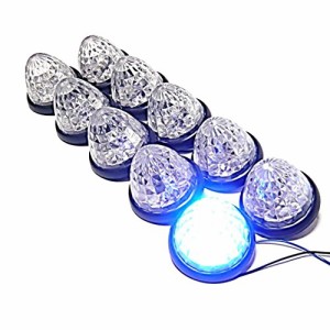 Customize（カスタマイズ） トラック用 サイド マーカー 16LED 24V 用 ブルー 標識 ランプ 汎用 10個 セット