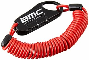 BMC(ビーエムシー) BMCロゴ入り ワイヤー錠 BK Body/Red Wire