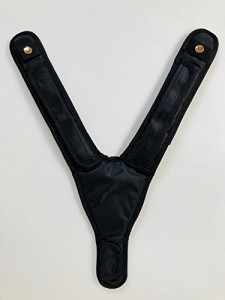 椿モデル NRK ハーネスY型背中用クッションパッド Y型フルハーネス安全帯用背中パッド 黒色 フリーサイズ