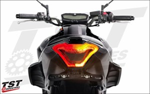 TST YZF-R25/R3 MT07(15-17) プログラミング ウィンカー内蔵LEDテールライト (クリア) 10050