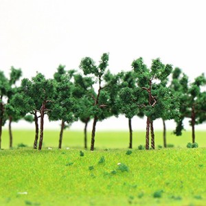 情景コレクション 樹木 モデルツリー ツリー模型 5cm 1:25*1:300 N HOゲージ用 40本 風景 箱庭 鉄道模型 建物模型 ジオラマ 教育 DIY