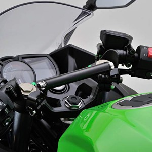 デイトナ バイク用 クランプバー Ninja400/Ninja250専用 マルチバーホルダー アッシュシルバー 16801