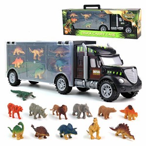 恐竜 おもちゃ 男の子トイカー 子供の玩具 恐竜モデル 動物モデル玩具 収納 車 プラモデル 恐竜 車玩具 男の子 女の子 人気 3 4 5 6歳 玩