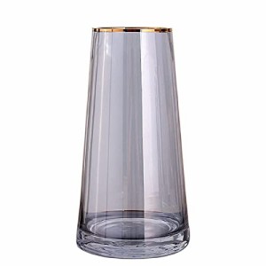 ガラスベース 花瓶ガラス 花器 22cm フラワーベース ガラスボトル 透明 北欧 アレンジ インテリア 水栽培 生け花 造花 おしゃれ シンプル