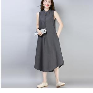 夏服 レディース ワンピース レディース 清楚 カジュアル 夏服 無地 ワンピース フロントボタン チャイナ 服 ノースリーブ 膝下丈 ミドルの通販はau Pay マーケット ベースキャンプ 商品ロットナンバー