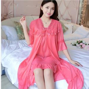 ルームウェア レディース 大きいサイズ パジャマ レディース 前開きネグリジェ 大きいサイズ姫 半袖 レース パジャマ ネグリジェ 春 ナイの通販はau Wowma ワウマ ベースキャンプ 商品ロットナンバー