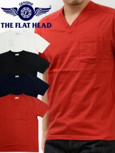 The Flat Head フラットヘッド Tシャツ メンズ 無地 半袖 白 ホワイト 黒 ブラック ポケt Vネック 刺繍 日本製 F Thv 001の通販はau Wowma ワウマ Rodeo Bros 商品ロットナンバー