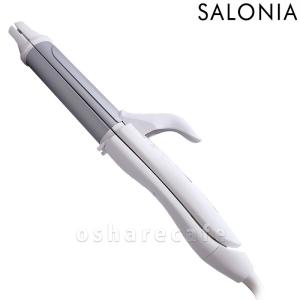 SALONIA SALONIA ストレート\u0026カール2WAYヘアアイロンプロ シルバーホワイト