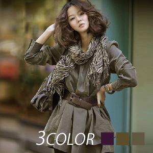 カーキ色 シャツ ワンピの通販 Au Pay マーケット